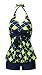 MiYang Women's Two Pieces Diamond Slim Tankini Suit Bathing Swimwear