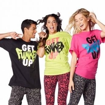 Zumba (ズンバ) Get Funked Up T-shirt Free Size (Black) [並行輸入品]