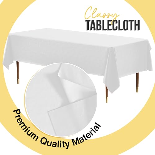 Image of *Premium* White table cover 54 x 108