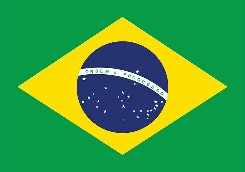 Grand Drapeau Bresil | Supporter Bresilien | 150 x 90 cm | Flag Tissus Brazil Avec Oeillets