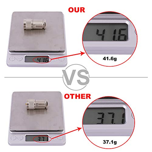 Pl-259 Connectors Male Uhf Type Attach Adapter End Connector Lmr400/Rg8/Rg8U/Kmr400/Belden 9913/7D-Fb Pack Of 2 By Xrds-Rf(Not For Tv) #TOP2