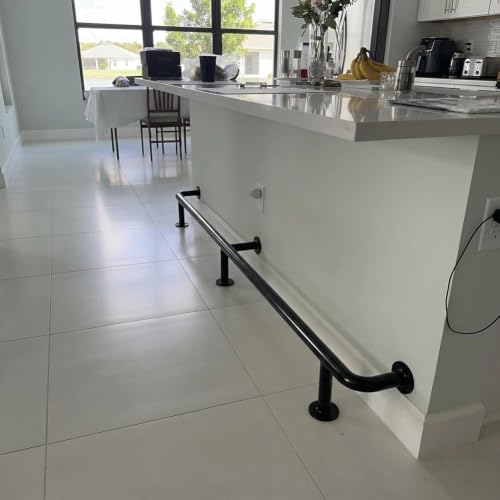 Barre repose-pieds pour bar en acier inoxydable de 600cm - 2
