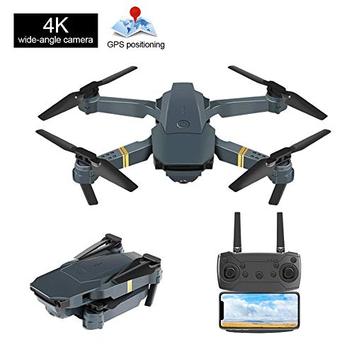 E58 Foldable Drone with 4K HD Camera, Multiple-Functions RC Quadcopter with Altitude Hold, RC Drone Remote Control Aircraft Live WiFi Flying Aerial Photography
