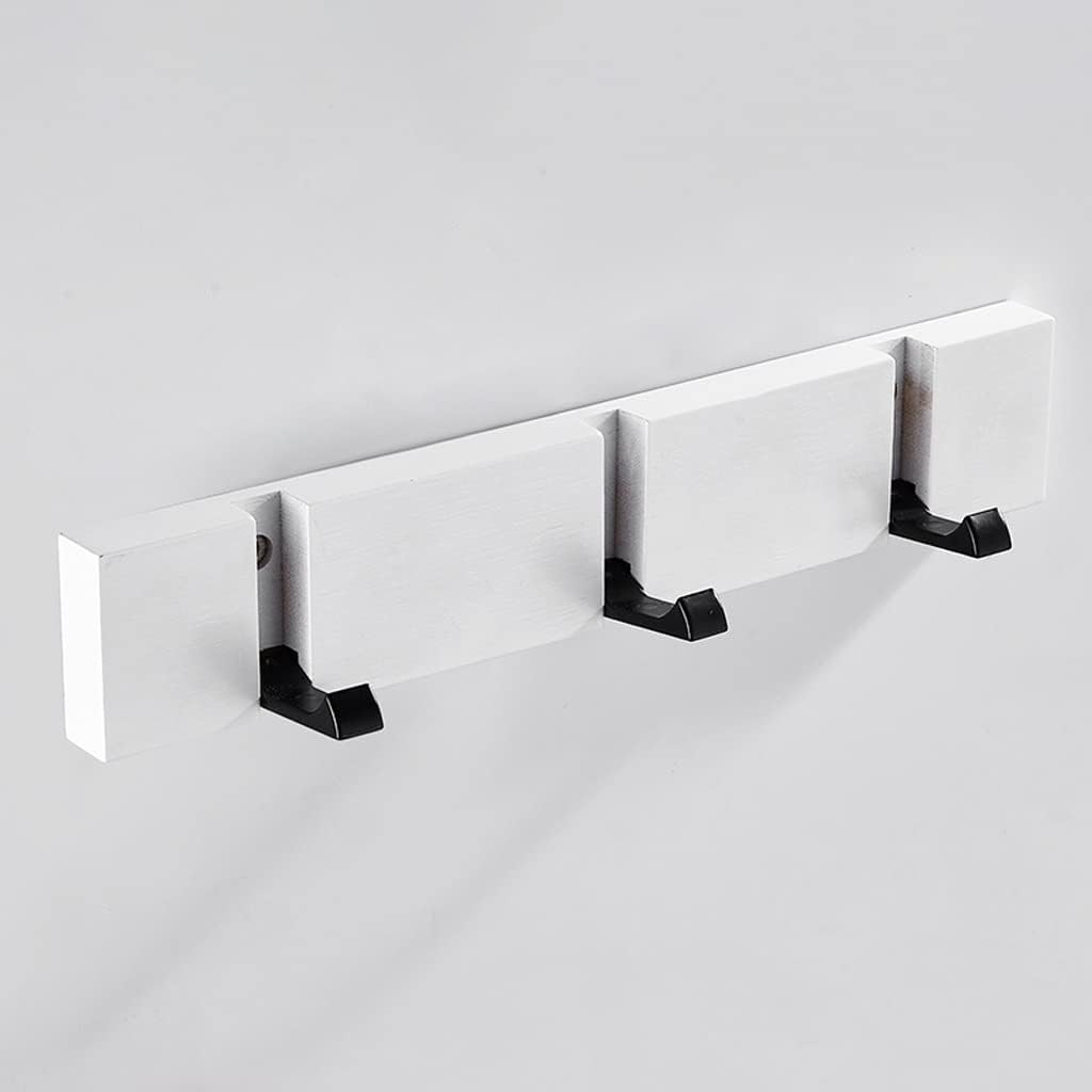 Wood Pasteable Hanging Hooks Wall Clothes Rack Towel Holder Coat Hanger Bathroom Accessories
