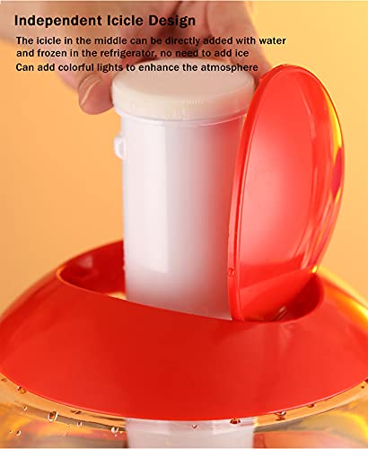 Tour de bière sphérique avec tube de glace 3L et LED pour bar maison - 4