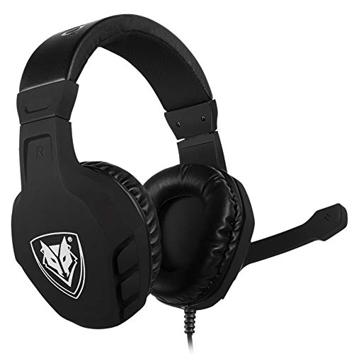 yeacher Fones de ouvido estéreo para jogos U3 3,5 mm fone de ouvido com microfone para PS4 PC novo X