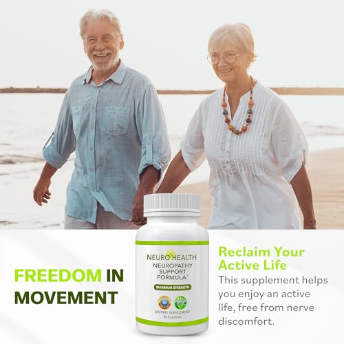 Neuro Health Nerve Support Formula for Neuropathy - Your Nerve Savior Supplement with B Vitamins and Alpha Lipoic Acid - Rapid Absorption for Nerve Discomfort Relief - 60 Capsules - Thumbnail 5