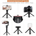 UURIG Extendable Mini Camera Tripod, Portable Selfie Stick Handle Grip Desktop Webcam Tripod with 1/4" Screw for DSLR Camera Webcam Phone Holder Selfie Stick Vlog Tripod