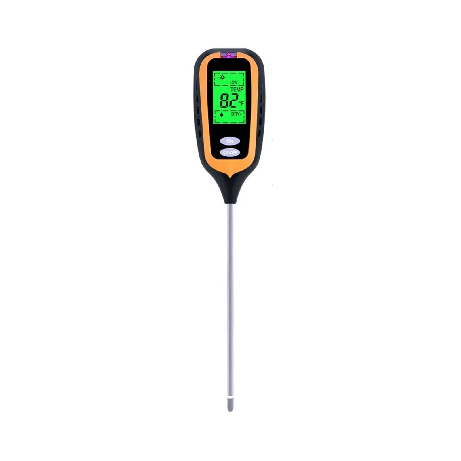 Misuratore Digitale Di Umidità Del Suolo 4 IN 1 PH Temperatura Tester Della Luce Solare For Piante Da Giardino Agricole Con Display LCD Letture Precise