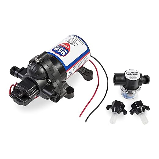 USA Adventure Gear 3200 RV Water Pump | High Pressure Strong Flow | Quiet Operation | Professional Grade Heavy Duty Construction | 3.2GPM 55PSI 12V DC 8A | Assembled in the USA