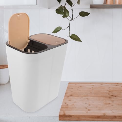 Caneca de basura doble compartimento para cocina y baño miniatura 7