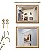 Picture Rail Hanging System Wall Picture Rail Hangers Brass Rod, 50/80/95/120/145/150/160/180/220 Cm Artwork Gallery Hanging Track Gold Chains, Metal Museum Photos Display Shelf(50cm/19.6in/1.6ft)