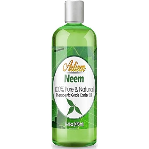 Artizen - Neem Oil (Bulk 16oz) for Plants Spray, Essential Oils, Leaf Polish, Hair Care, Massage Oil, Nails, Cold Pressed Cover