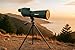 BARSKA 20-60x60mm Colorado Zoom Straight Spotting Scope Waterproof with Flip-Down Lens for Target Shooting Range Hunting Birding