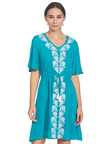 Image of EASYBUY Women's Crepe A-Line below The Knee Casual Dress