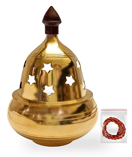 SATVIK Brass Akhand Diya Decorative 4 Inch Akhand Jyot Diwali Dia Deepawali Puja Deepak Traditional Oil Lamp Diyas Pooja Kutthu Vilakku Deepam Kodiyu Table Diya Tea Light Holder Indian Gift Item