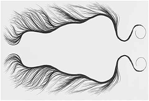 Hair Tattoo Sticker, Hair Temporary Tattoo Sticker, Hairline Stickers, Hair Tattoo Sticker Edges Hairstyles Tattoo Edge Hair Waterproof Fake Hairline Sticker for Tattoo DIY Hair Styling (HE-01)