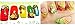 Warm Girl 50PC Canes 3D Design Rods Sticks Sticker Nail Art Decorations Nail Art tools (fruit)