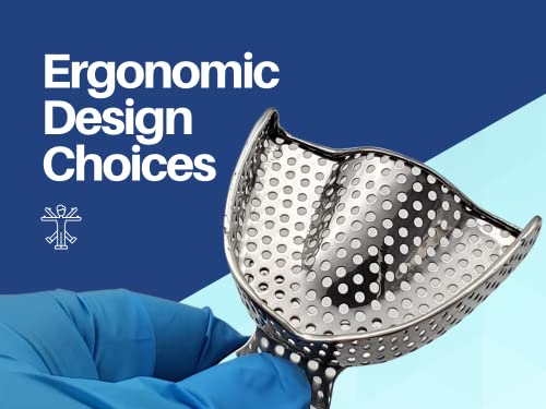 ARTMAN INSTRUMENTS Dental Impression Trays - Set of 10 Perforated Stainless Steel Trays (XS, S, M, L, XL) - Durable, Rounded Margins, Easy-to-Clean for Dentures, Orthodontics, and Dental Impressions - Imagem 7