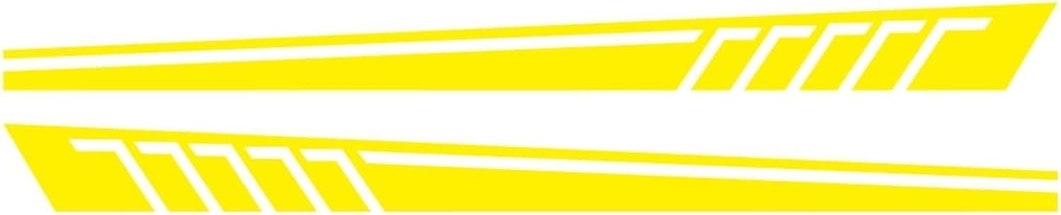 2Pcs Racing Stripes Vinyl Decals, Universal Auto DIY Styling Accessories for SUV & Car Exterior
