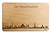 Produktbild Brotzeitbrett Paris Skyline | Frühstücksbrettchen aus Buche | Holz Schneidbrett | Geschenk mit Gravur | Frühstücksbrett | Frankreich (Standard (22x14x1cm), mit persönlicher Gravur)