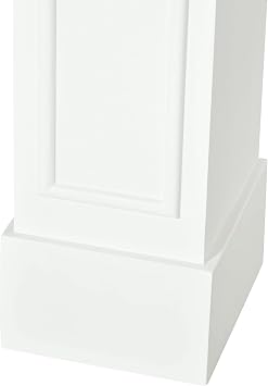 HOMCOM Modern Fireplace Mantel, Surround Mantels for Fireplace with Decorative Pattern Interior Width 29 White