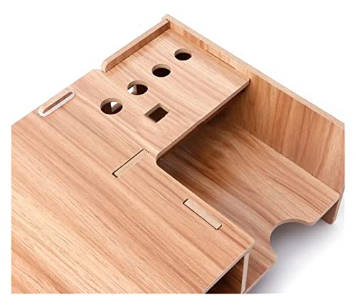 Monitor Stand Riser Houten Desktop Monitor Riser, TV Stand Houder, Over Toetsenbord Bureau Organizer Opbergruimte Voor… - Image 5