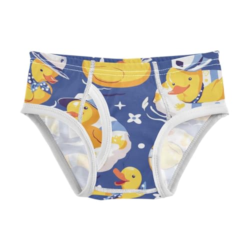 KLL Yellow Duck Cartoon Little Boys Comfort Underwear Cute Children Panties