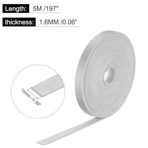 Cordón de cuero plano de 10 mm ideal para personalizar tus complementos de moda 3