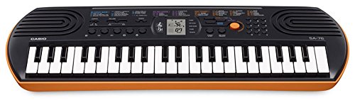 Casio SA-76 44 Key Mini Keyboard, Orange