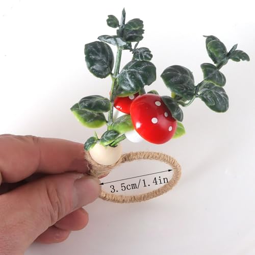 Servilleteros de champiñones de granja regalo de Navidad y bodas 12 pzs 3