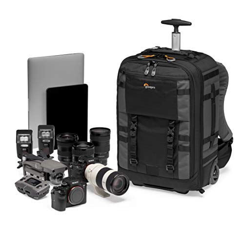 Lowepro LP37272-PWW Pro Trekker RLX 450 AW II Camera Convertible Backpack-Roller, Fits 15-inch Laptop/iPad, for Pro Mirrorless - DSLR, Gimbal, Drone, DJI Osmo Pro, DJI Mavic Pro, Grey