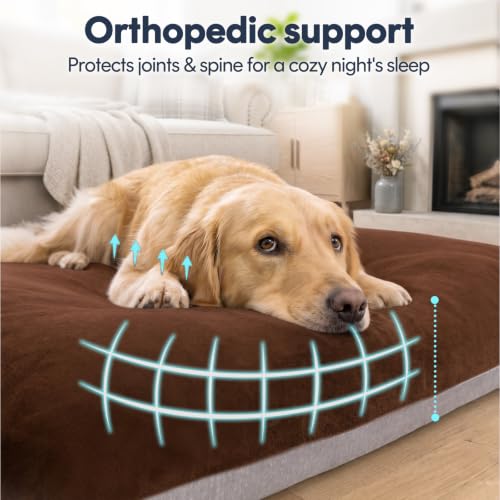 Image of Magic Dog Orthopedic Extra Large Dog Bed 47 Inch, Super Soft XL Pet Bed