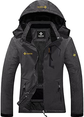 GEMYSE Women's Mountain Waterproof Ski Snow Jacket Winter Windproof Rain Jacket (Graphite Grey,Medium)