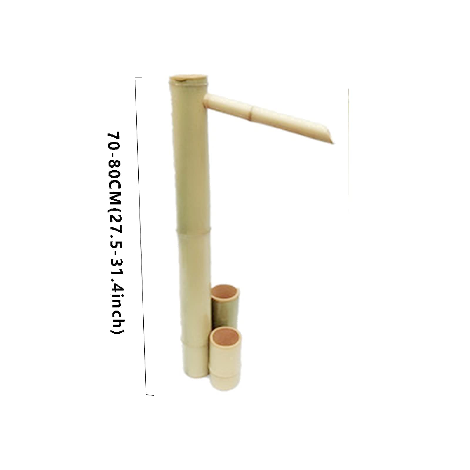 Fontana Solare, Caratteristiche dell'Acqua per Il Giardino Filtro per L'Acqua in bambù Serbatoio per Pesci Giardino con Flusso di bambù Ornamenti in bambù in Stile Giapponese