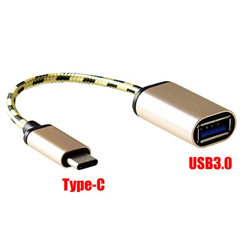 OTG cable USB C vers USB A pour NINTENDO SWITCH LG G5, Nexus 5X / 6P, nouveau MacBook 12'', Lumia 950, Nokia N1 Tablet, Google Chromebook Pixel, ZUK Z1, Mi 4C et d'autres appareils avec Port Type C
