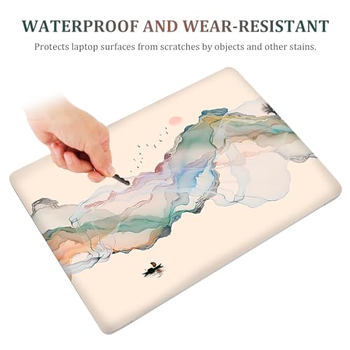 Image of Laptop Notebook Skin Sticker Cover Decal, 12 13 13.3 14 15 15.4 15.6 inch Laptop Vinyl Skin Sticker Cover Art Protector Decal Universal, Ink Mountain