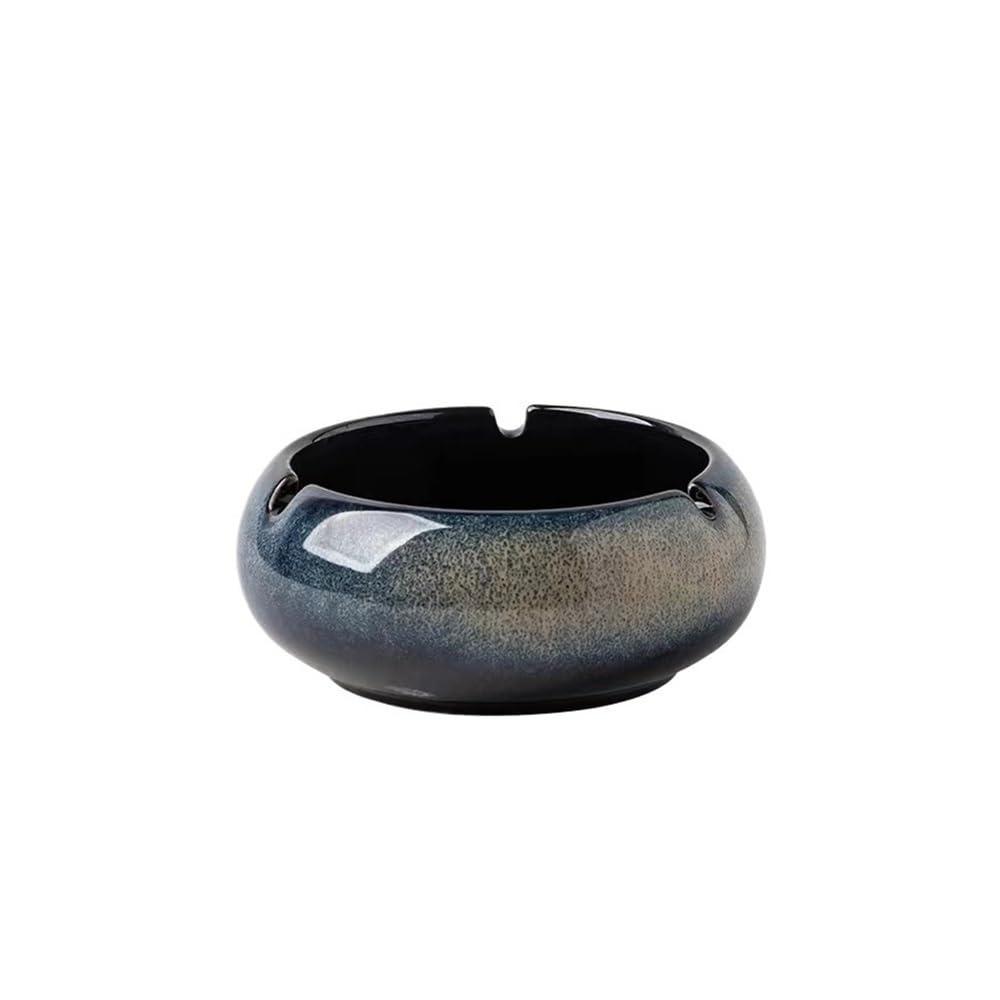 Indoor Decorative Portable Ashtray Ceramic Gradient for Home Living Room Bedroom Desktop Office for Desktop(Small)