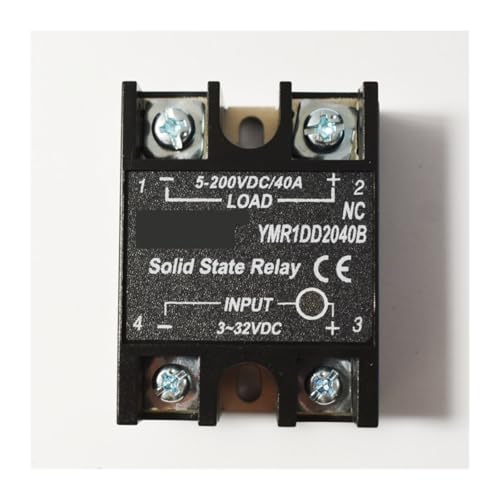 Relais à semi-conducteurs monophasé SSR NC-SSR 12V 24VDC entrée 5-200VDC charge 40A