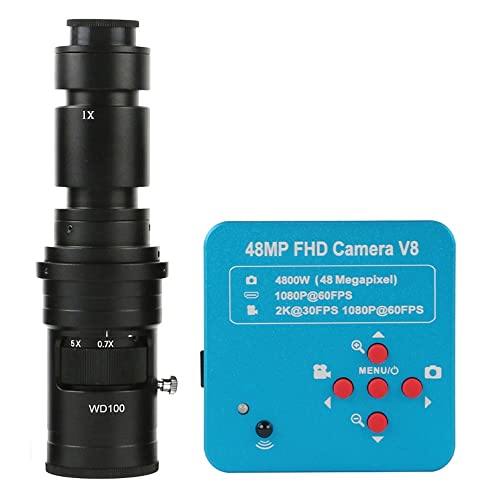 Lbg H_D 2K 48MP 1080P dqfW^rfIJ HDMI USB C }Eg HƗpJ dbp PCB ͂񂾏Cς YA_v^[(With 500X lens)