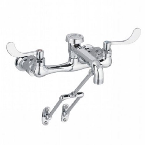 American Standard 8345.110.002 Exposed Yoke 6-Inch Spout Reach Utility Faucet with Vacuum Breaker, Chrome