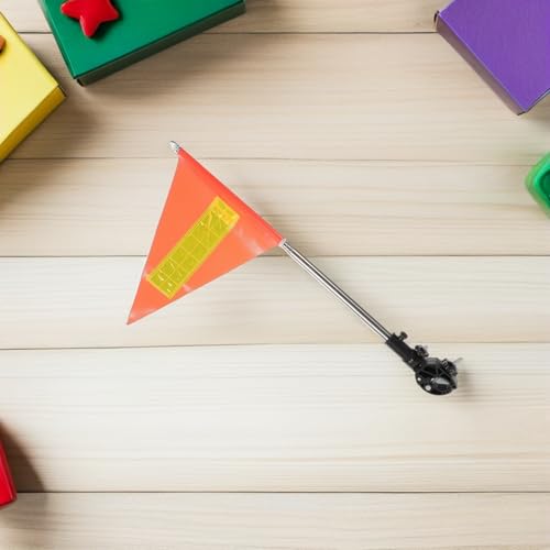Bandera de seguridad para bicicleta y paseos diarios en familia con mastil retractil 5