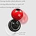 Universal One-Button Start Car Shift Knob, Metal Car Joystick Ball, Push Start Button (Red)