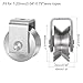 uxcell V Groove Wheel Pulley 304 Stainless Steel, 2.7