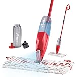 Vileda ProMist MAX Microfibre Spray Mop | Safe on All Floor Types | Choose Your Own Cleaning Solution | Machine Washable & Reusable Dual-Sided Microfibre Mop Head | No Batteries Required