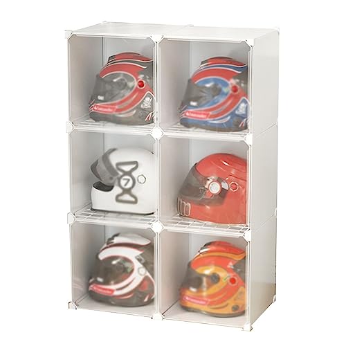 Motorcycle Helmet Display Case - Acrylic Storage Cabinet for Helmet Protection, Showcase, and Collectibles - Perfect for Motorcycle Enthusiasts and Collectors