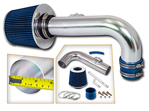 Rtunes Racing Short Ram Air Intake Kit + Filter Combo BLUE Compatible For 11-15 Chevy Cruze 1.4L Turbo / 12-15 Chevy Sonic 1.4L Turbo model only