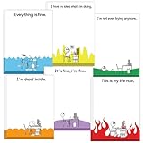 12PCS Novelty Sarcastic Sticky Notes Pads Funny Post It Notes for Work Fun Office Supplies Gifts for Coworkers Teacher Nurse Hilarious Humor Employee Appreciation Gifts Sleazy Greetings Memo Notepads