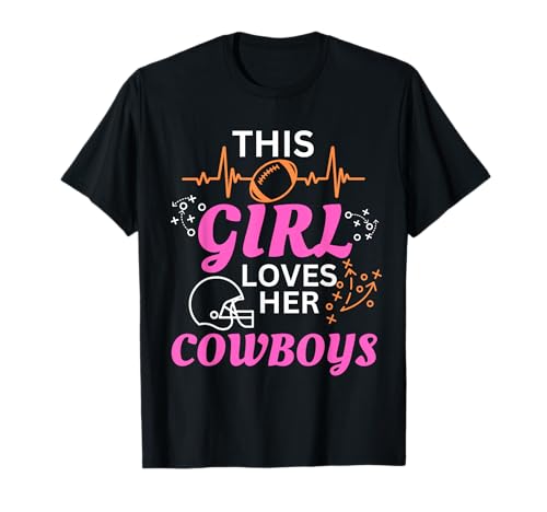 This Girl Loves Her Cowboy Cute Texas Dallas T-Shirt