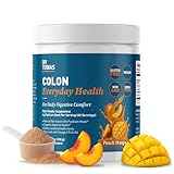 Dr. Tobias Colon Everyday Health - Gut Health for Women & Men - Psyllium Fiber Powder Drink with 4g Psyllium Husk Powder per Serving, Vegan, Gluten Free, Non-GMO, Peach Mango, 60 Servings
